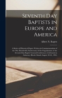 Image for Seventh Day Baptists in Europe and America