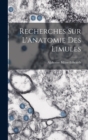 Image for Recherches sur l&#39;anatomie des Limules