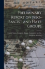 Image for Preliminary Report on Neo-fascist and Hate Groups