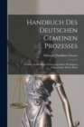 Image for Handbuch Des Deutschen Gemeinen Prozesses