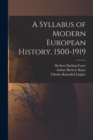 Image for A Syllabus of Modern European History, 1500-1919