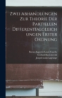Image for Zwei Abhandlungen Zur Theorie Der Partiellen Differentialgleichungen Erster Ordnung
