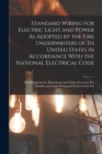 Image for Standard Wiring for Electric Light and Power As Adopted by the Fire Underwriters of Th United States in Accordance With the National Electrical Code