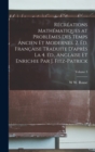 Image for Recreations mathematiques at problemes des temps ancien et modernes. 2. ed. francaise traduite d&#39;apres la 4. ed., anglaise et enrichie par J. Fitz-Patrick; Volume 3