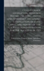 Image for Cold-Storage Legislation, Hearings Before ..., 66-1 On ..., Index and Appendix Containing Compilation of State Laws ..., and Report of the U.S. Food Administration for 1918, August 11-26, 1919