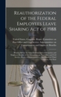 Image for Reauthorization of the Federal Employees Leave Sharing Act of 1988