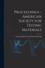 Image for Proceedings - American Society for Testing Materials