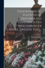 Image for Geographisch-statistisch-historisches Handbuch des Meklenburger Landes. Zweiter Theil.