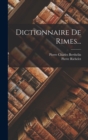 Image for Dictionnaire De Rimes...