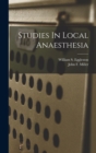 Image for Studies In Local Anaesthesia