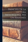 Image for Principis de la lectura menorquina, per un mahones