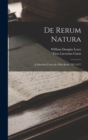 Image for De Rerum Natura : A Selection From the Fifth Book (783-1457)