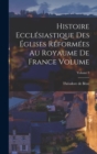 Image for Histoire ecclesiastique des eglises reformees au royaume de France Volume; Volume 3