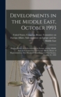 Image for Developments in the Middle East, October 1993
