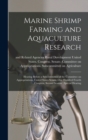 Image for Marine Shrimp Farming and Aquaculture Research : Hearing Before a Subcommittee of the Committee on Appropriations, United States Senate, One Hundred Fourth Congress, Second Session: Special Hearing