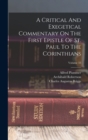 Image for A Critical And Exegetical Commentary On The First Epistle Of St. Paul To The Corinthians; Volume 33