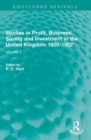 Image for Studies in profit, business saving and investment in the United Kingdom 1920-1962Volume 2