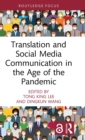 Image for Translation and Social Media Communication in the Age of the Pandemic