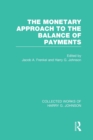 Image for The Monetary Approach to the Balance of Payments