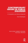 Image for Contemporary issues in public disorder  : a comparative and historical approach