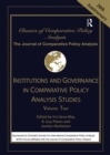 Image for Institutions and governance in comparative policy analysis studiesVolume 2