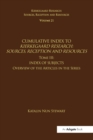 Image for Cumulative index to Kierkegaard research  : sources, reception and resourcesTome III,: Index of subjects, overview of the articles in the series
