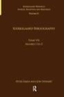 Image for Volume 19, Tome VII: Kierkegaard Bibliography