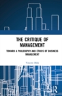 Image for The Critique of Management