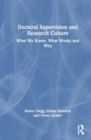 Image for Doctoral Supervision and Research Culture