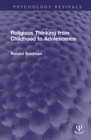 Image for Religious thinking from childhood to adolescence