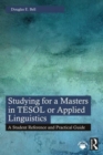 Image for Studying for a Masters in TESOL or Applied Linguistics