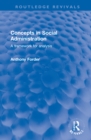 Image for Concepts in social administration  : a framework for analysis