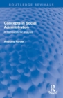 Image for Concepts in Social Administration : A framework for analysis