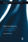 Image for Poetry as Testimony