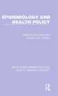 Image for Epidemiology and Health Policy