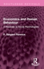 Image for Economics and Human Behaviour : A Rejoinder to Social Psychologists