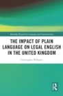 Image for The Impact of Plain Language on Legal English in the United Kingdom