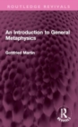 Image for An introduction to general metaphysics