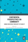 Image for Continental perspectives on community  : human coexistence from unity to plurality