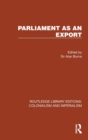 Image for Parliament as an Export