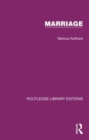 Image for Routledge Library Editions: Marriage