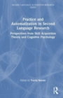 Image for Practice and Automatization in Second Language Research