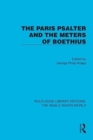 Image for The Paris Psalter and the Meters of Boethius