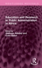 Image for Education and research in public administration in Africa