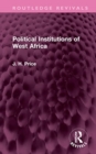 Image for Political Institutions of West Africa
