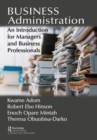 Image for Business administration  : an introduction for managers and business professionals