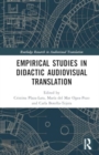 Image for Empirical Studies in Didactic Audiovisual Translation