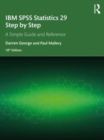 Image for IBM SPSS Statistics 29 step by step  : a simple guide and reference