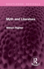 Image for Myth and literature