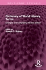 Image for Dictionary of World Literary Terms : Enlarged and Completely Revised Edition